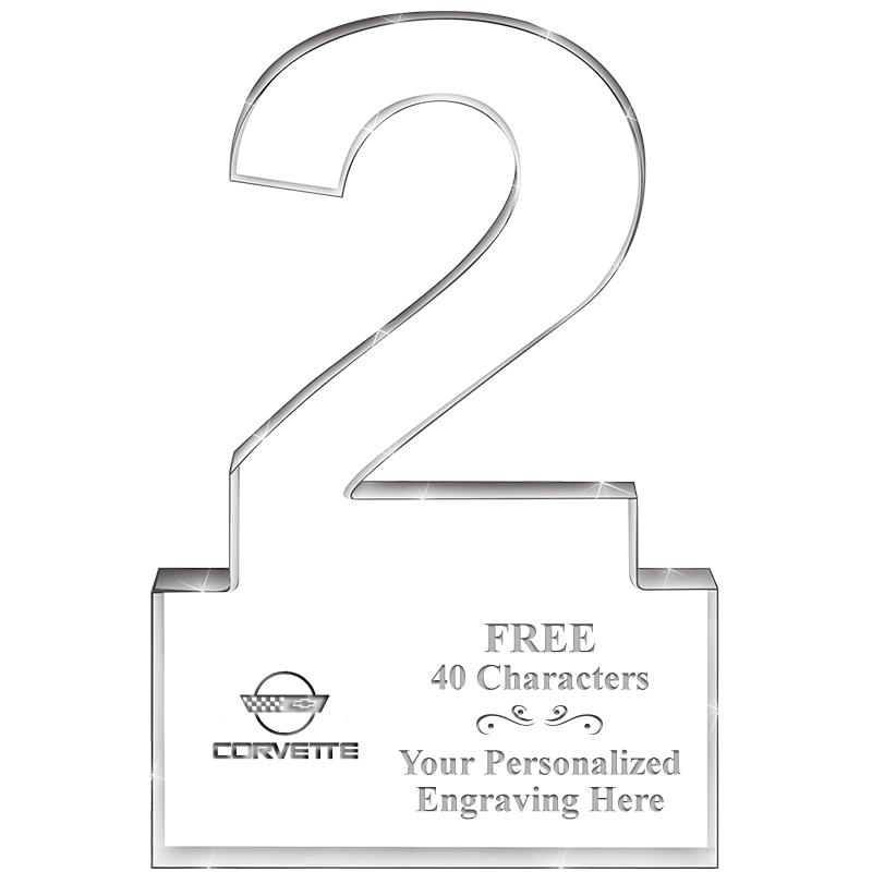 6" 2 YEARS OF SERVICE ACRYLIC