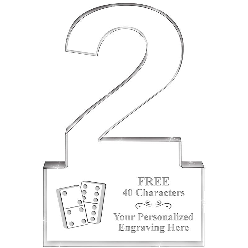 6" 2 YEARS OF SERVICE ACRYLIC