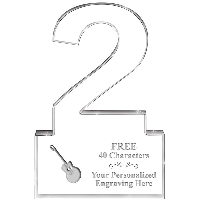 6" 2 YEARS OF SERVICE ACRYLIC