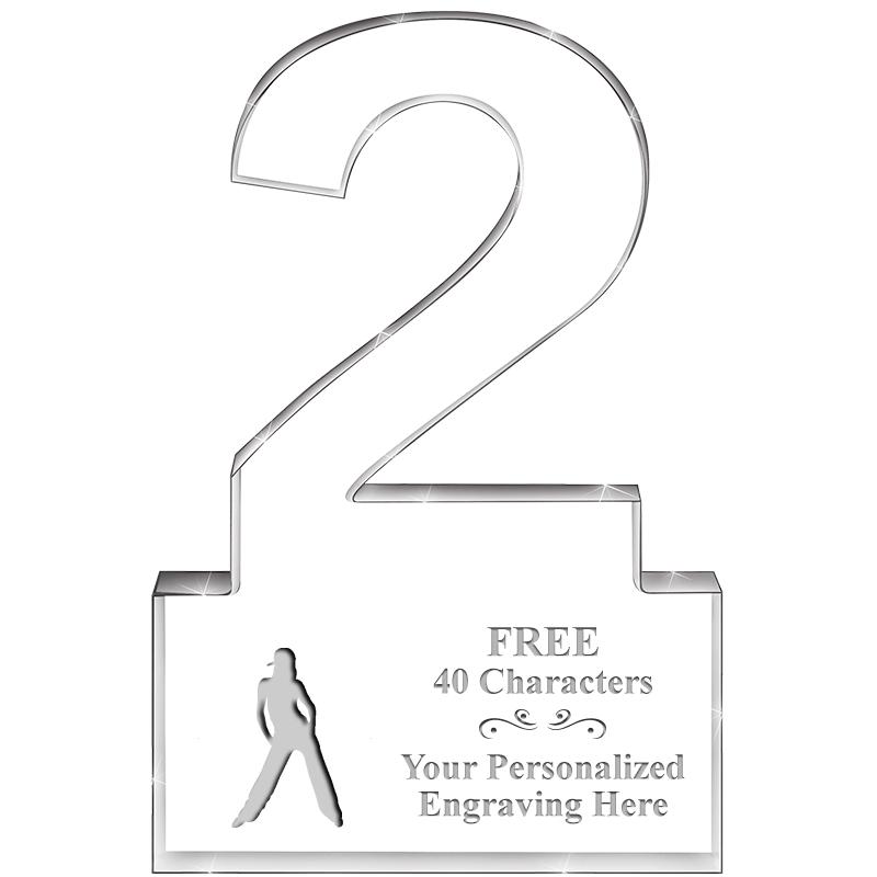 6" 2 YEARS OF SERVICE ACRYLIC