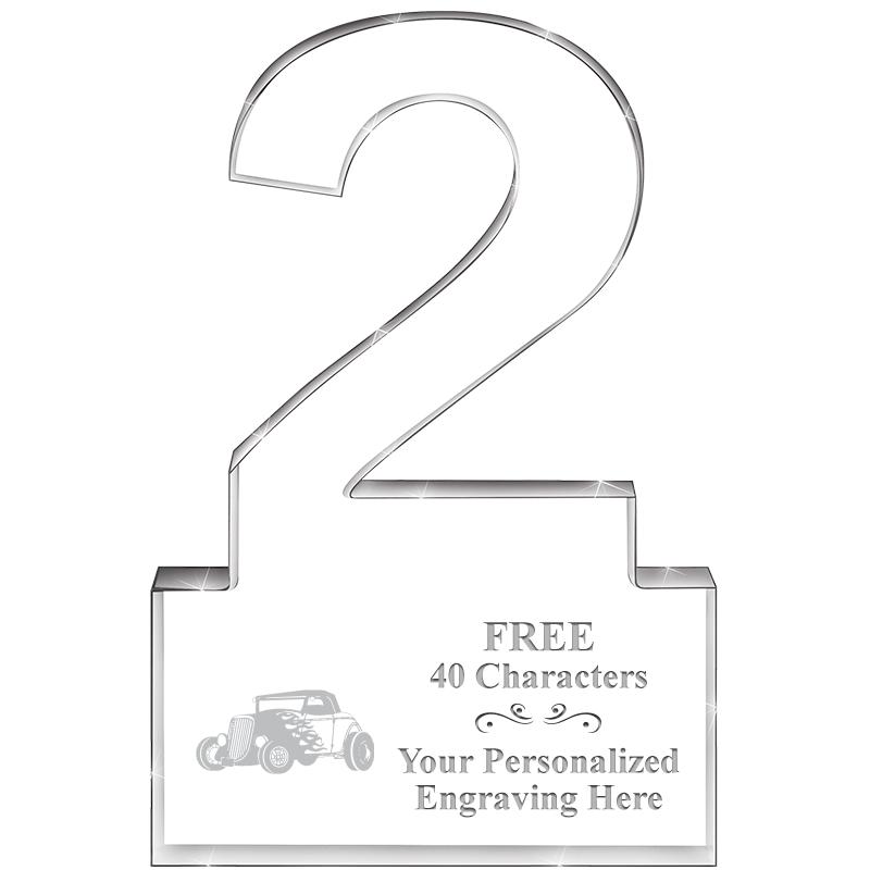 6" 2 YEARS OF SERVICE ACRYLIC