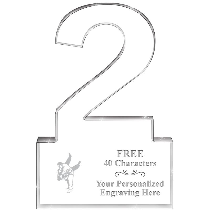 6" 2 YEARS OF SERVICE ACRYLIC