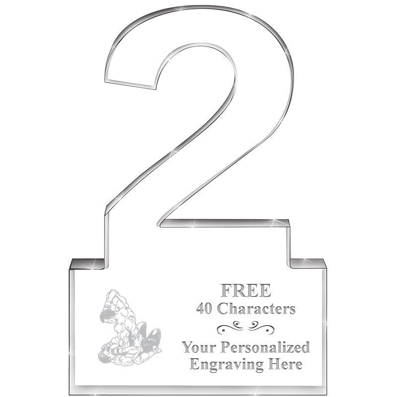 6" 2 YEARS OF SERVICE ACRYLIC