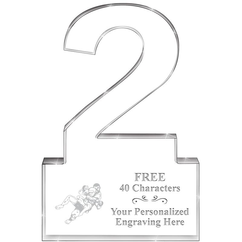 6" 2 YEARS OF SERVICE ACRYLIC