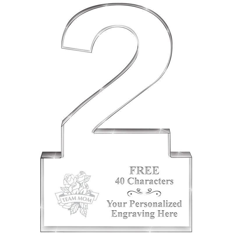 6" 2 YEARS OF SERVICE ACRYLIC