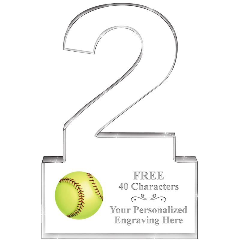 6" 2 YEARS OF SERVICE ACRYLIC