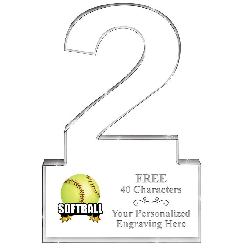 6" 2 YEARS OF SERVICE ACRYLIC