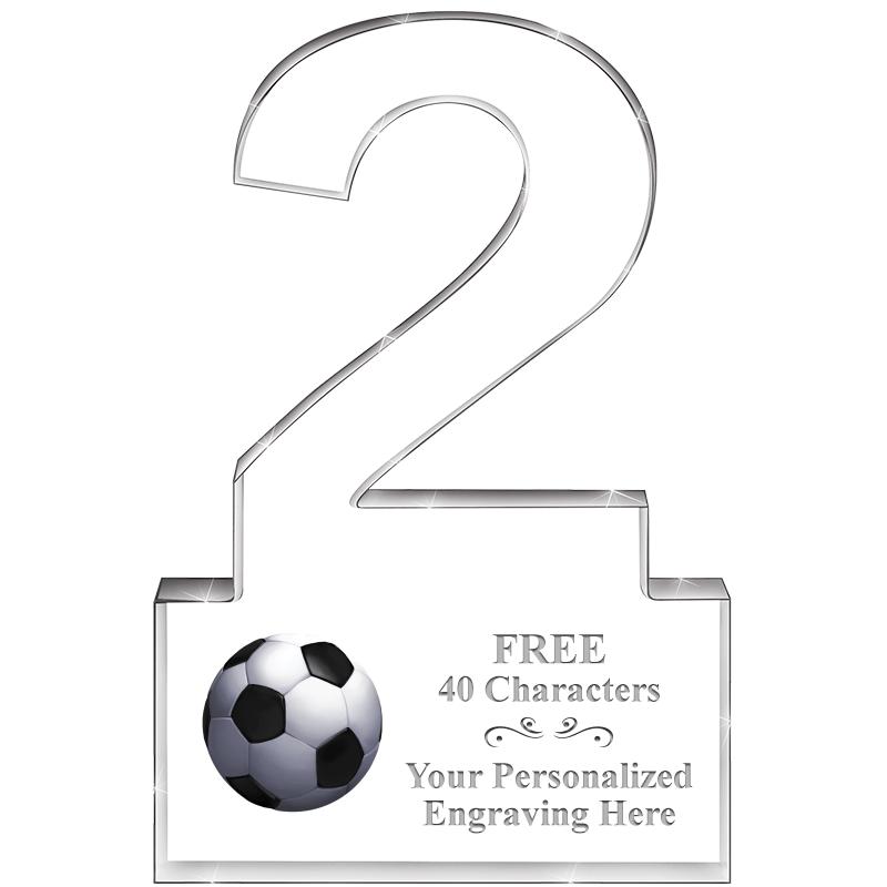 6" 2 YEARS OF SERVICE ACRYLIC