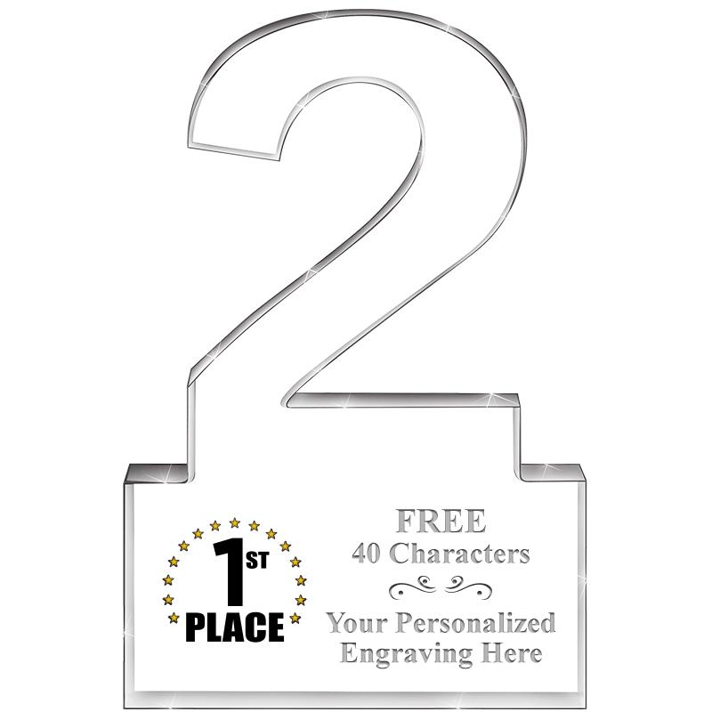 6" 2 YEARS OF SERVICE ACRYLIC