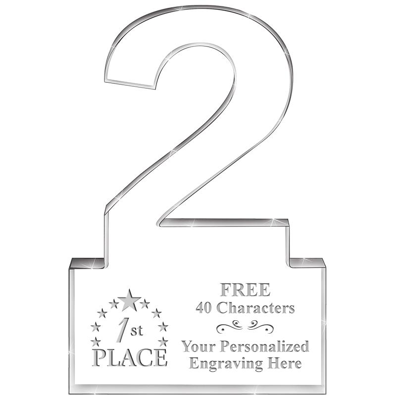 6" 2 YEARS OF SERVICE ACRYLIC