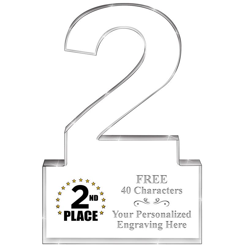 6" 2 YEARS OF SERVICE ACRYLIC