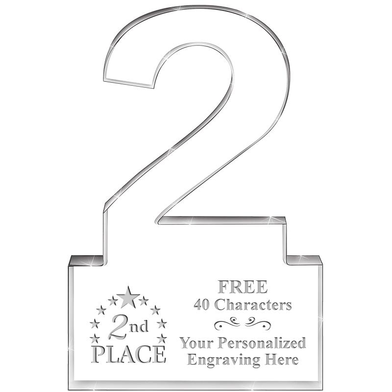 6" 2 YEARS OF SERVICE ACRYLIC