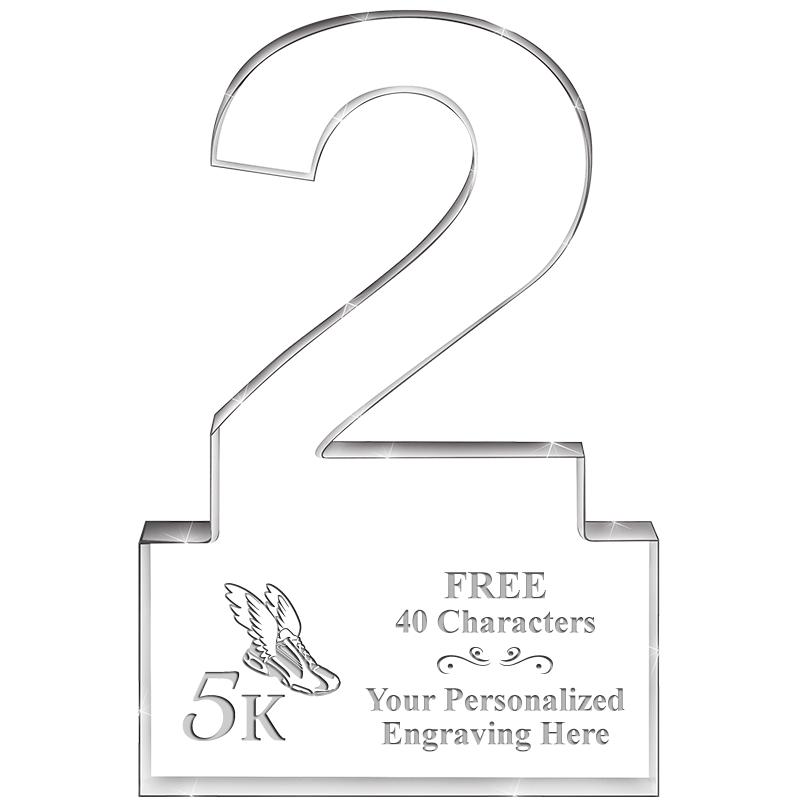 6" 2 YEARS OF SERVICE ACRYLIC