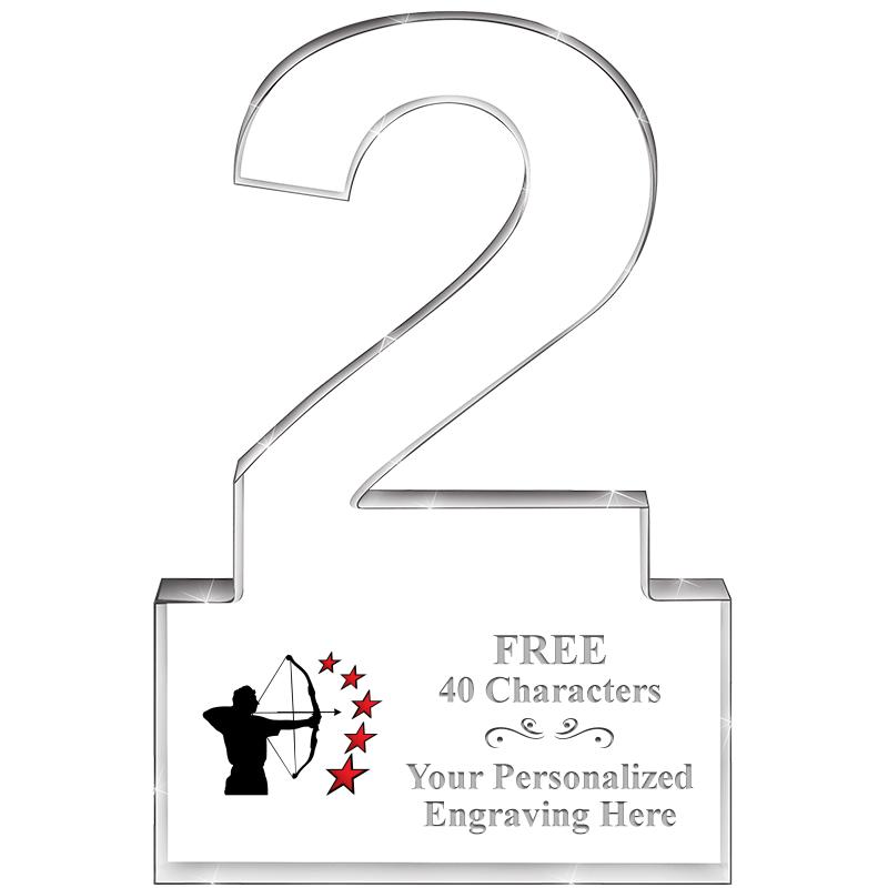 6" 2 YEARS OF SERVICE ACRYLIC