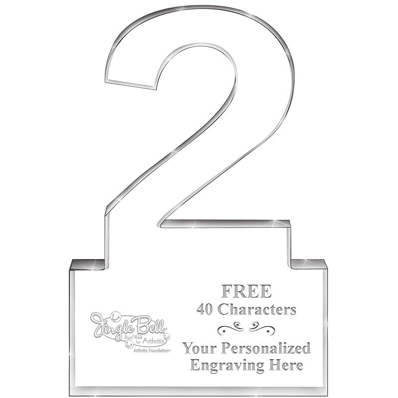 6" 2 YEARS OF SERVICE ACRYLIC