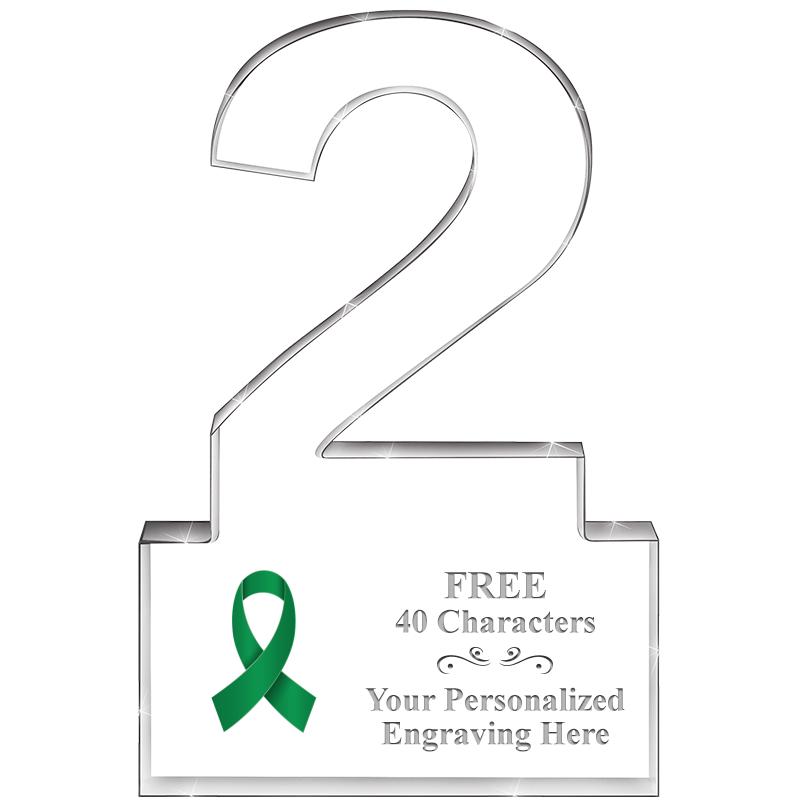 6" 2 YEARS OF SERVICE ACRYLIC