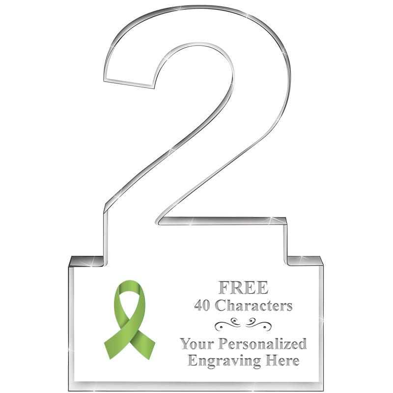 6" 2 YEARS OF SERVICE ACRYLIC