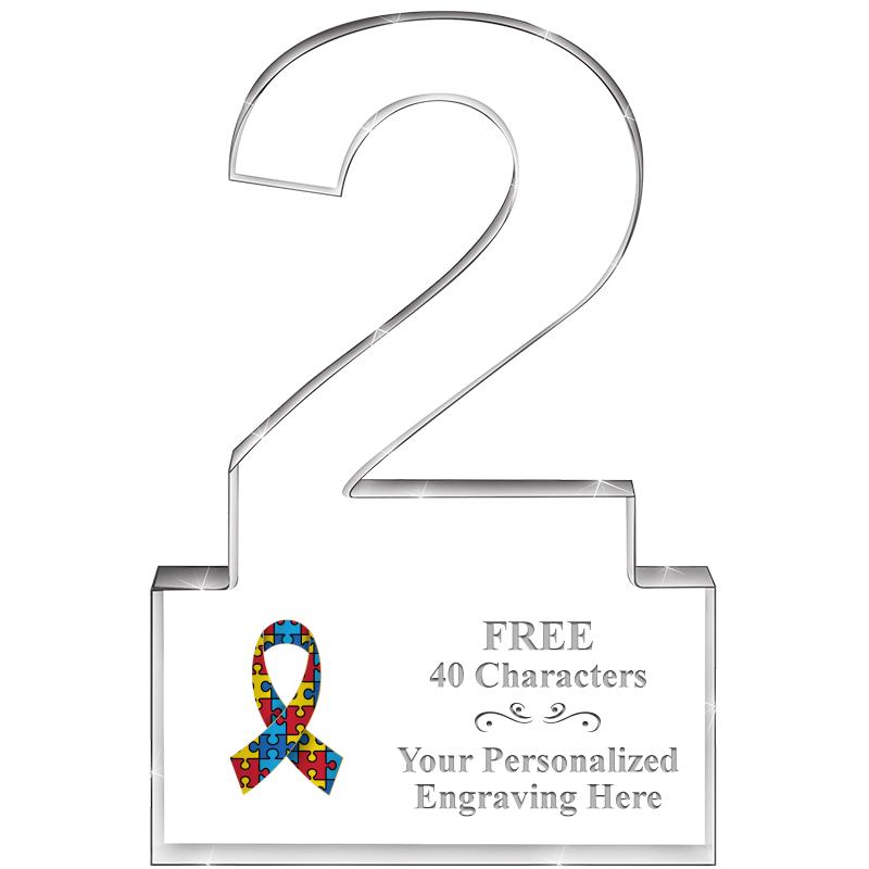 6" 2 YEARS OF SERVICE ACRYLIC