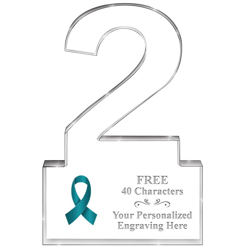 6" 2 YEARS OF SERVICE ACRYLIC