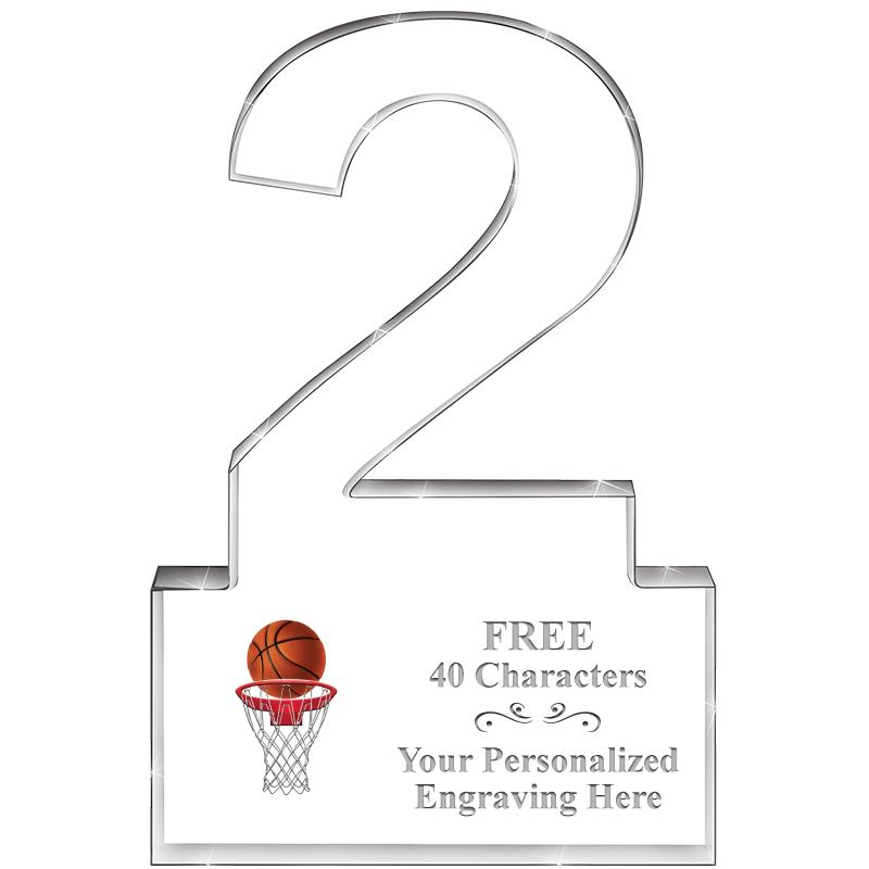 6" 2 YEARS OF SERVICE ACRYLIC