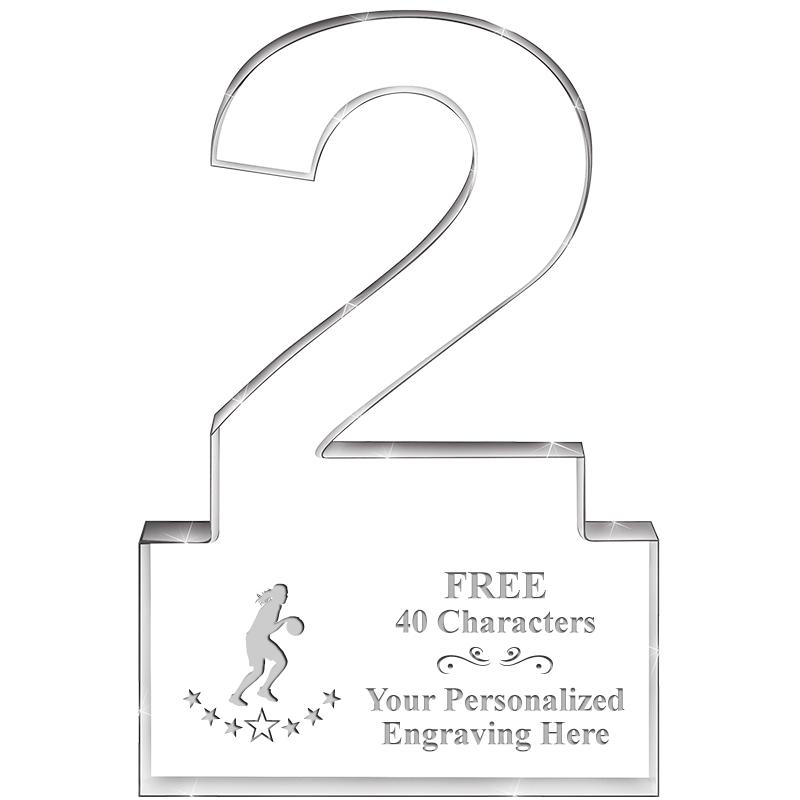 6" 2 YEARS OF SERVICE ACRYLIC