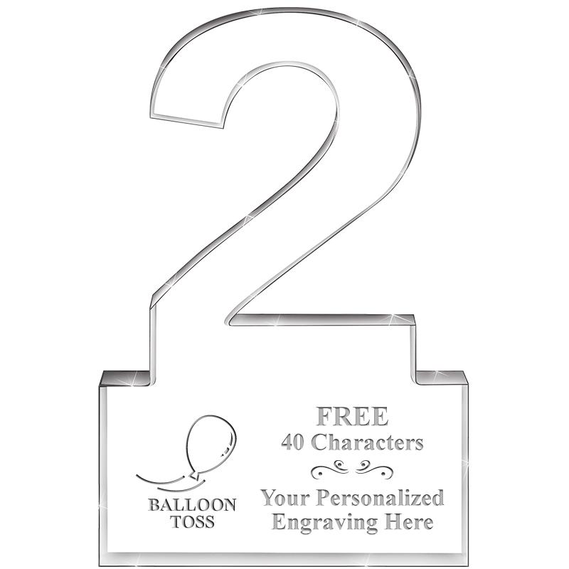 6" 2 YEARS OF SERVICE ACRYLIC