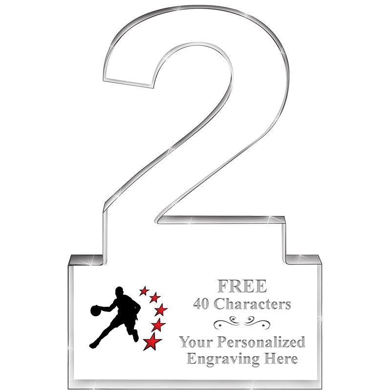 6" 2 YEARS OF SERVICE ACRYLIC