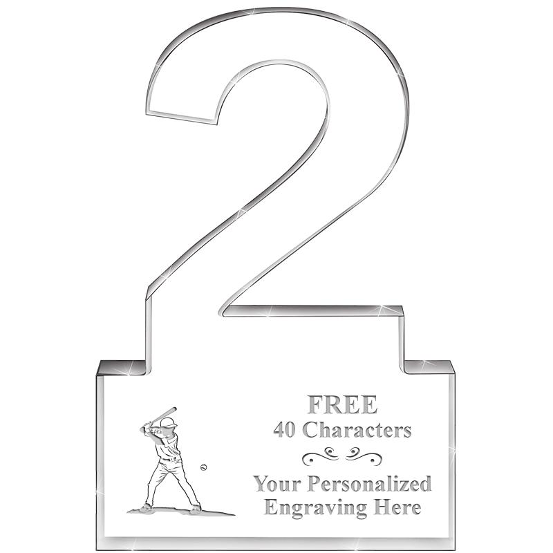 6" 2 YEARS OF SERVICE ACRYLIC