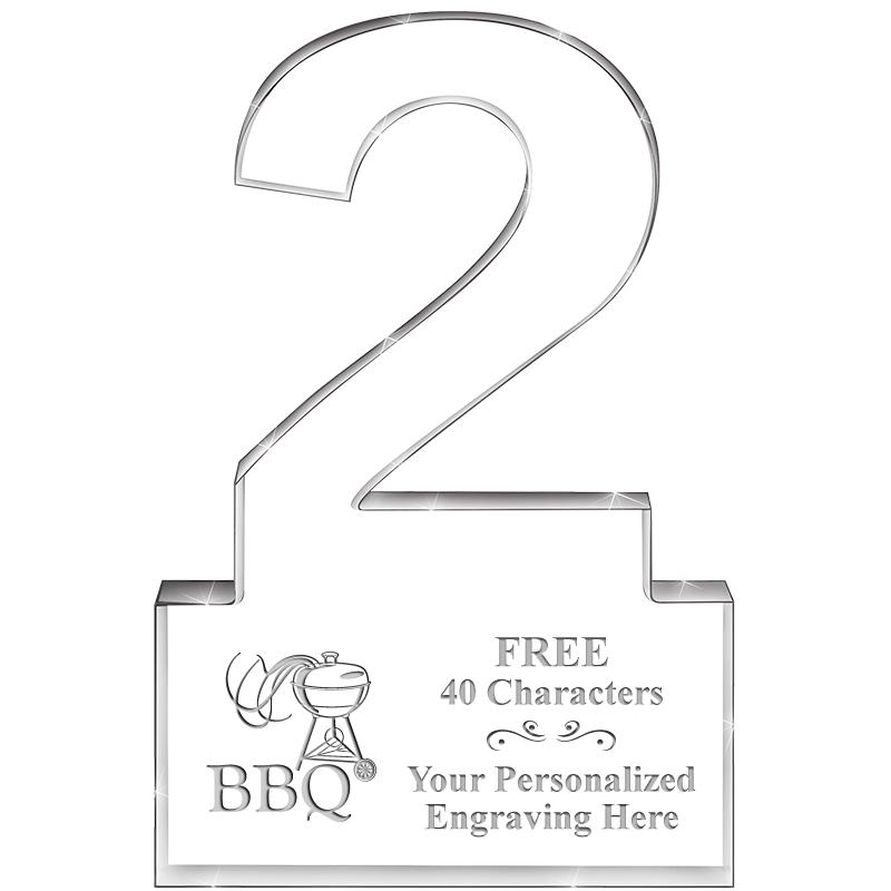 6" 2 YEARS OF SERVICE ACRYLIC