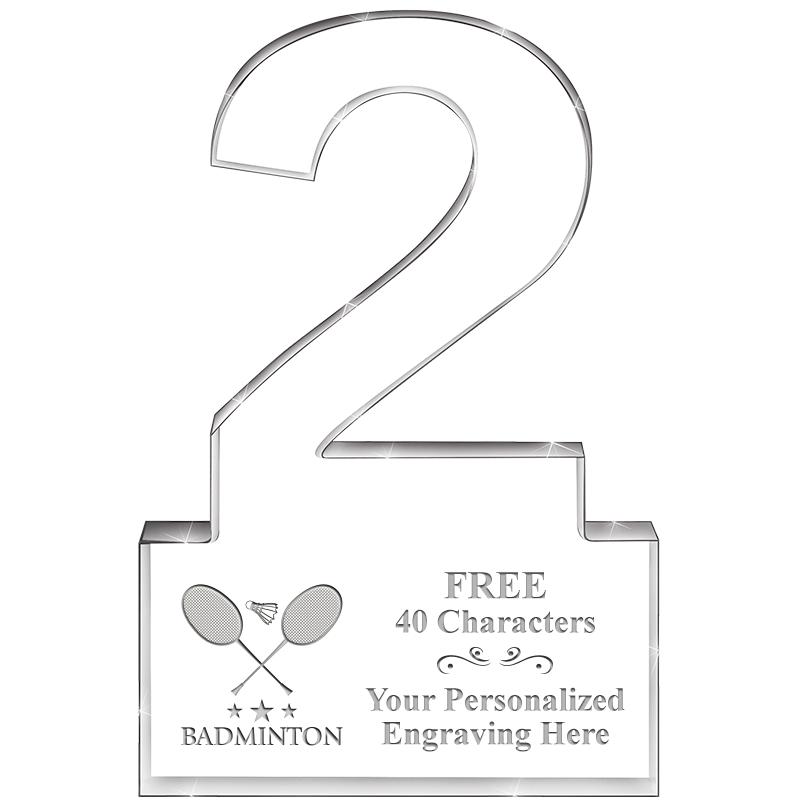 6" 2 YEARS OF SERVICE ACRYLIC