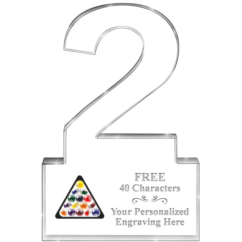 6" 2 YEARS OF SERVICE ACRYLIC