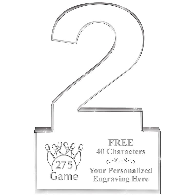 6" 2 YEARS OF SERVICE ACRYLIC