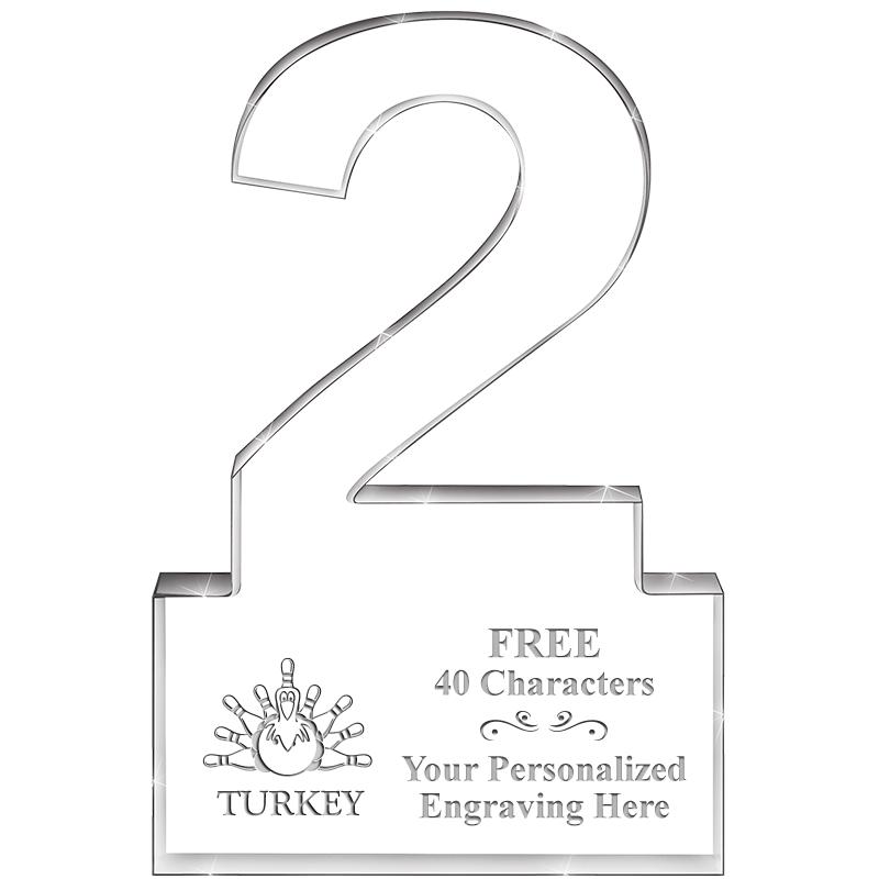 6" 2 YEARS OF SERVICE ACRYLIC