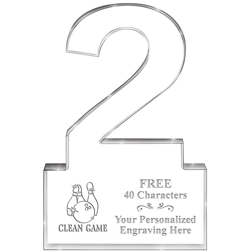 6" 2 YEARS OF SERVICE ACRYLIC