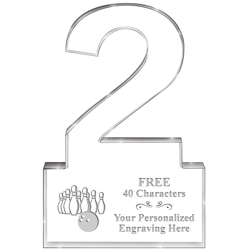 6" 2 YEARS OF SERVICE ACRYLIC