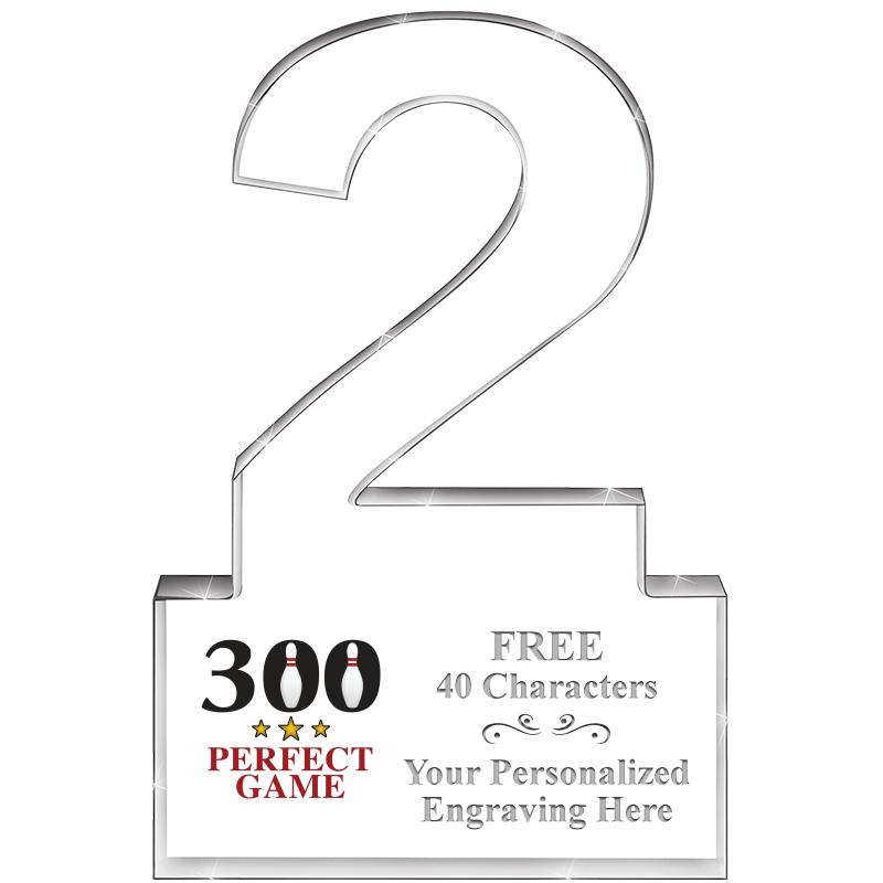 6" 2 YEARS OF SERVICE ACRYLIC