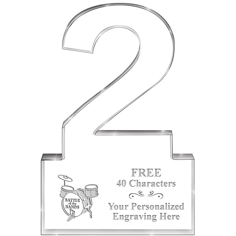 6" 2 YEARS OF SERVICE ACRYLIC