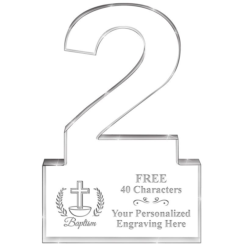 6" 2 YEARS OF SERVICE ACRYLIC