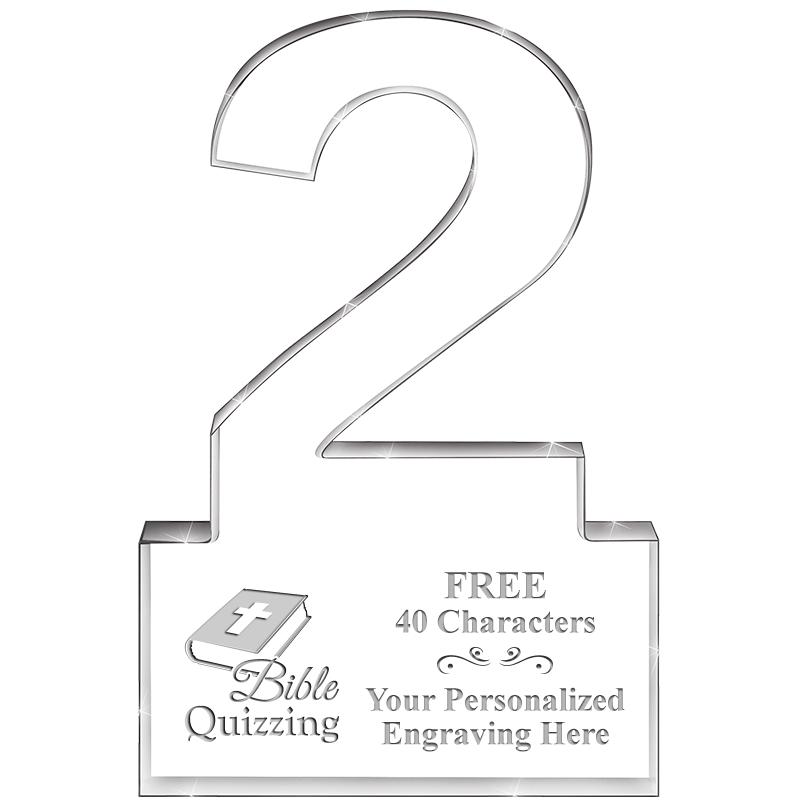 6" 2 YEARS OF SERVICE ACRYLIC