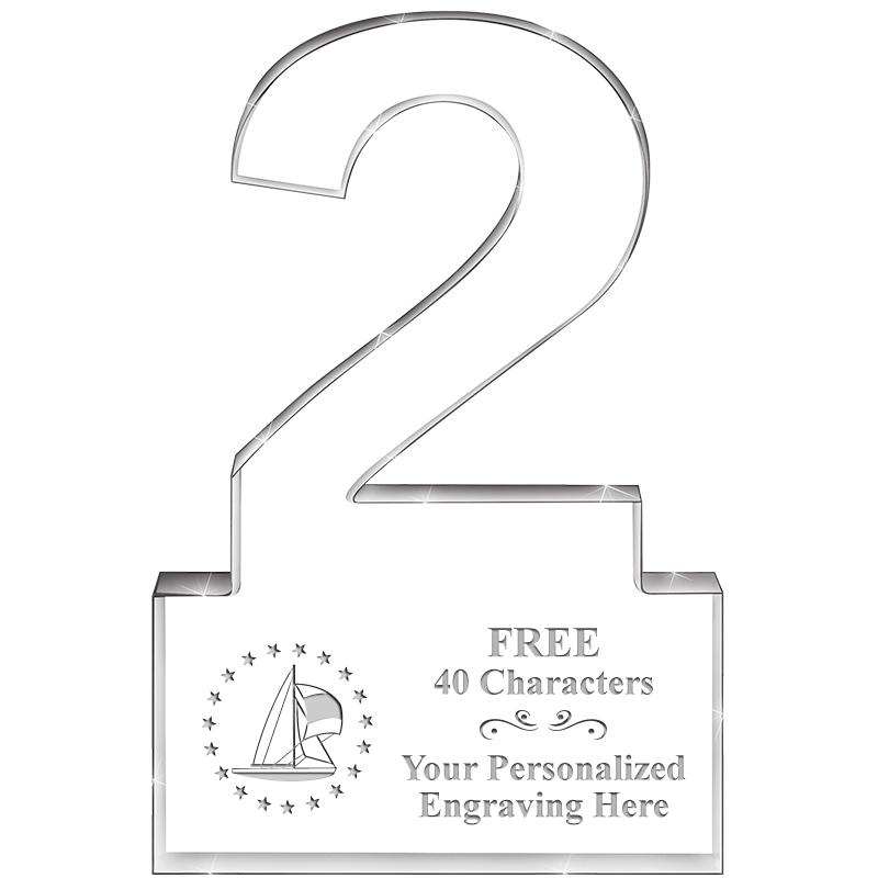 6" 2 YEARS OF SERVICE ACRYLIC