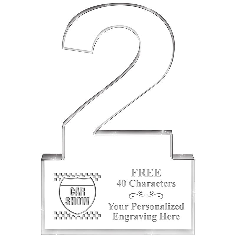 6" 2 YEARS OF SERVICE ACRYLIC