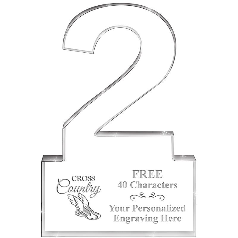 6" 2 YEARS OF SERVICE ACRYLIC