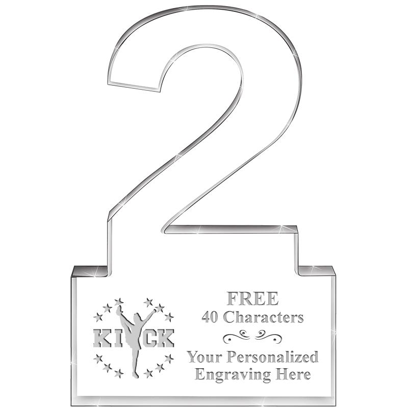 6" 2 YEARS OF SERVICE ACRYLIC