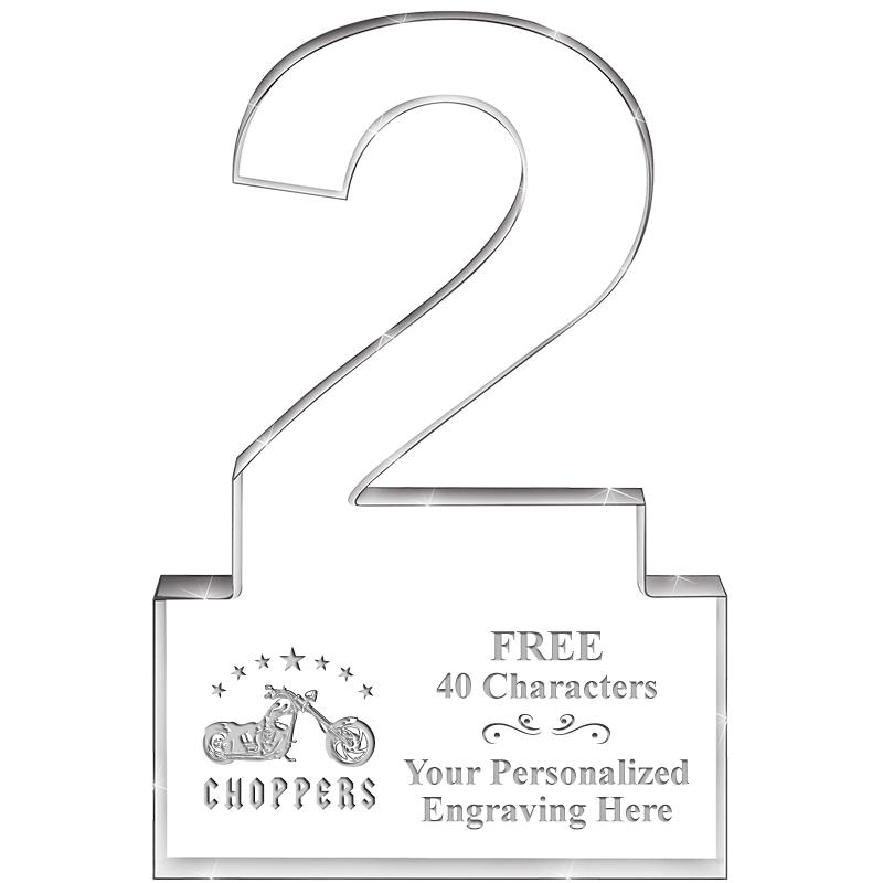 6" 2 YEARS OF SERVICE ACRYLIC