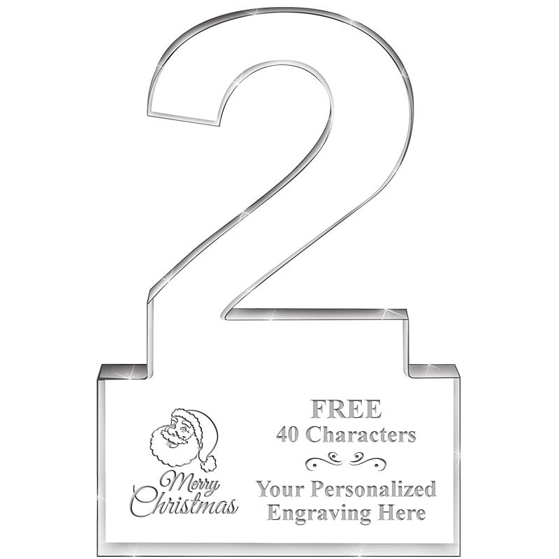 6" 2 YEARS OF SERVICE ACRYLIC