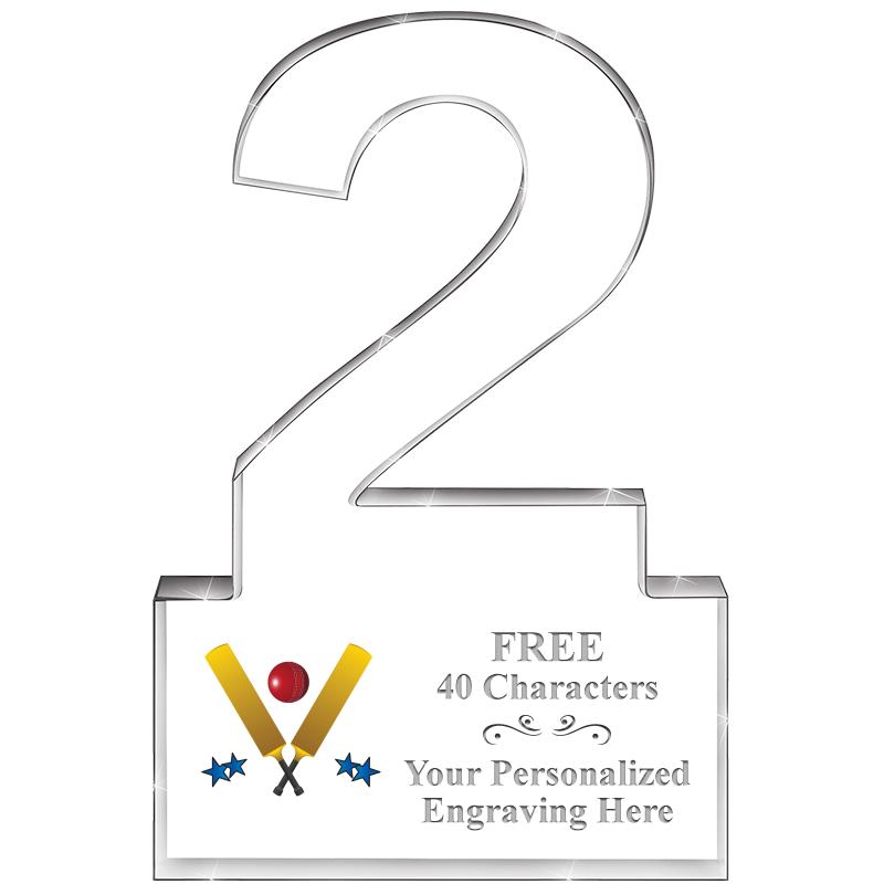 6" 2 YEARS OF SERVICE ACRYLIC