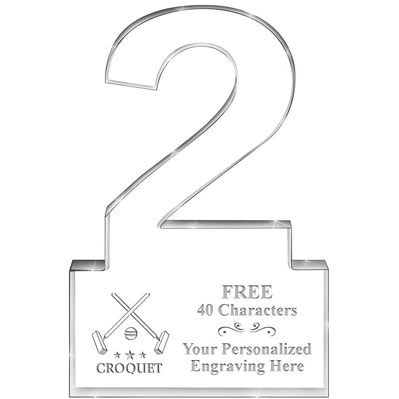 6" 2 YEARS OF SERVICE ACRYLIC