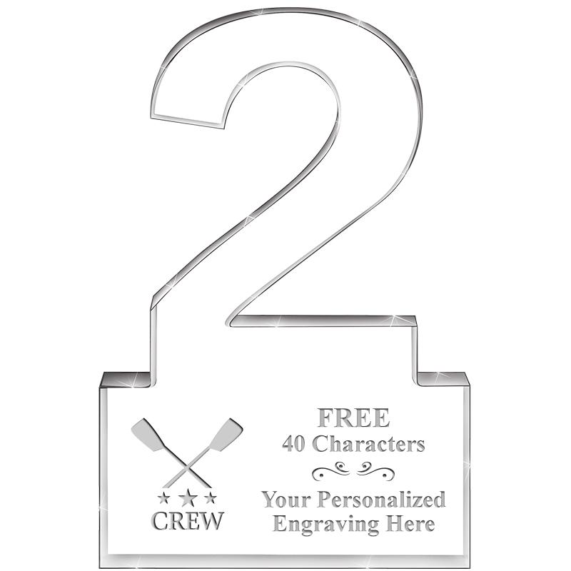 6" 2 YEARS OF SERVICE ACRYLIC