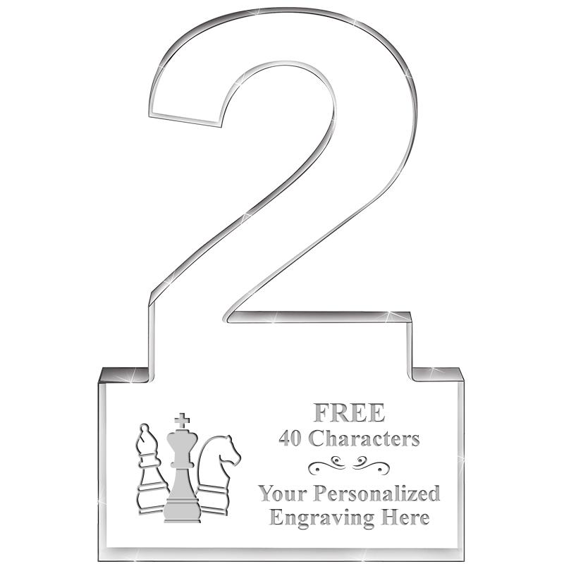 6" 2 YEARS OF SERVICE ACRYLIC