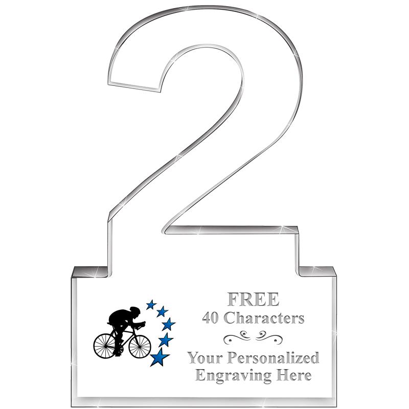 6" 2 YEARS OF SERVICE ACRYLIC